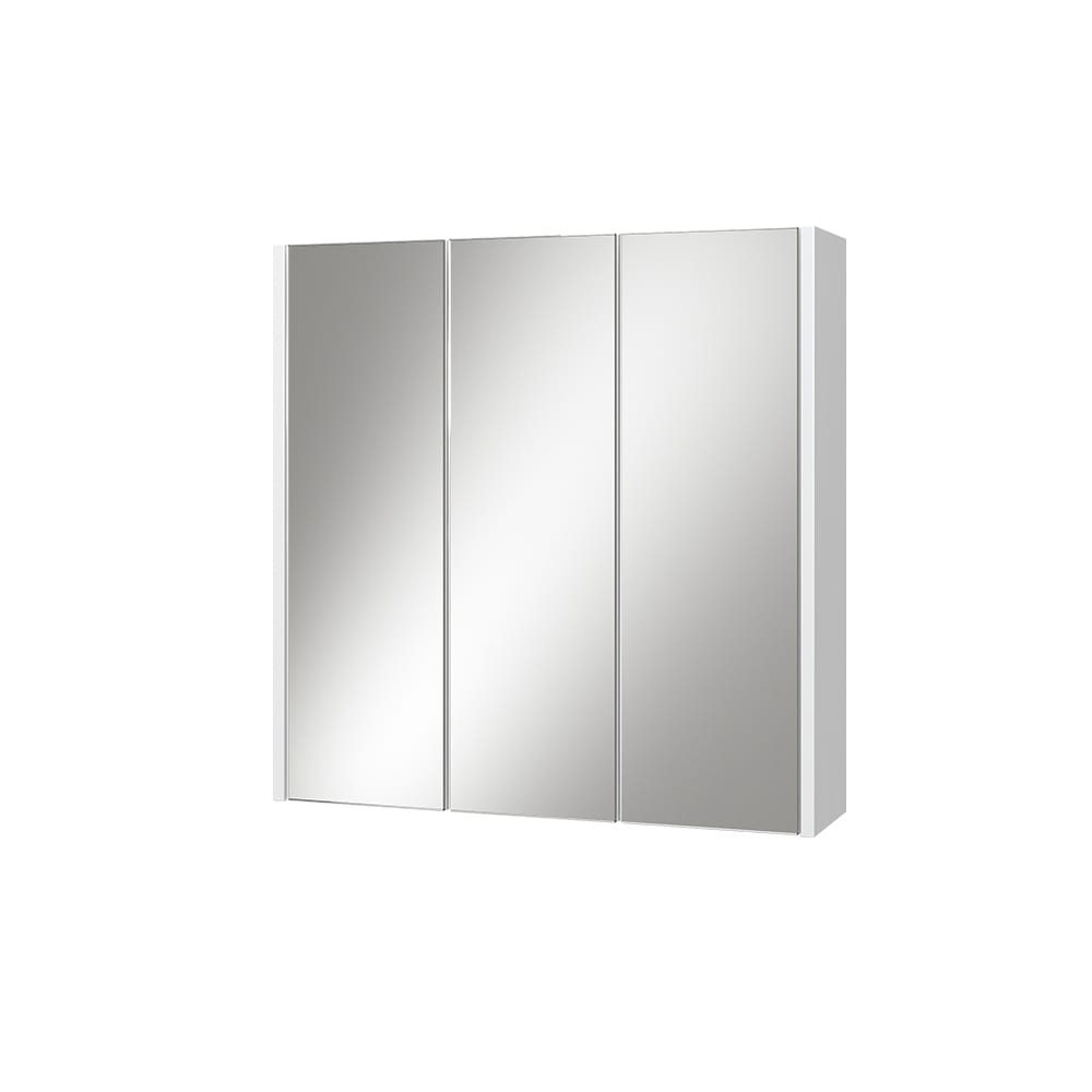 Vicco Badspiegelschrank, Weiß 67.4 x 68cm style modern Weiß Spanplatte