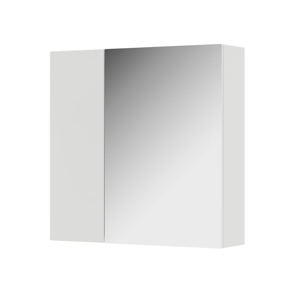 Vicco Badspiegelschrank Mit Regalböden und 1 Spiegeltür Weiß 60x59.2cm style modern Weiß Spanplatte