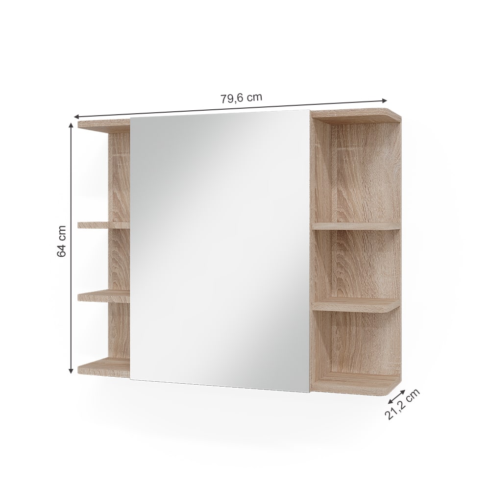Badspiegelschrank, Sonoma 79.6 x 64cm - Maisons Du Monde