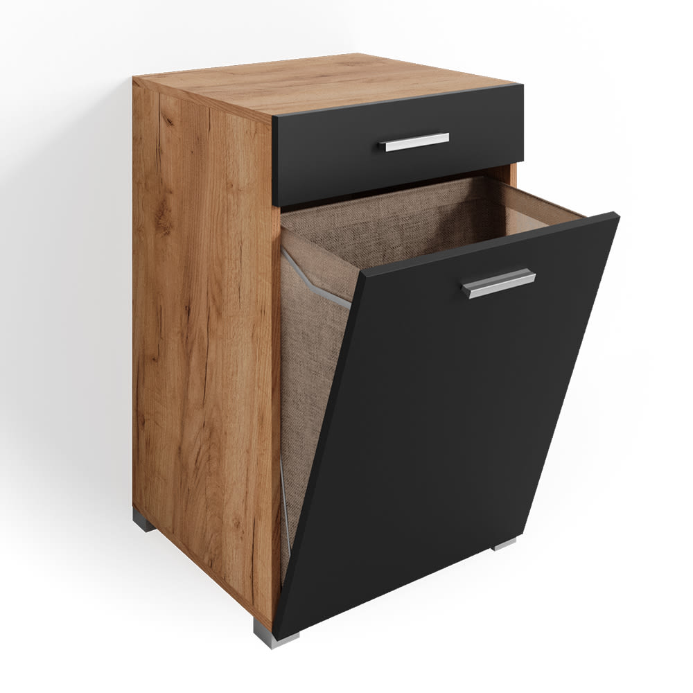 Vicco Badschrank, Anthrazit 50 x 78.5cm style modern Grau Spanplatte