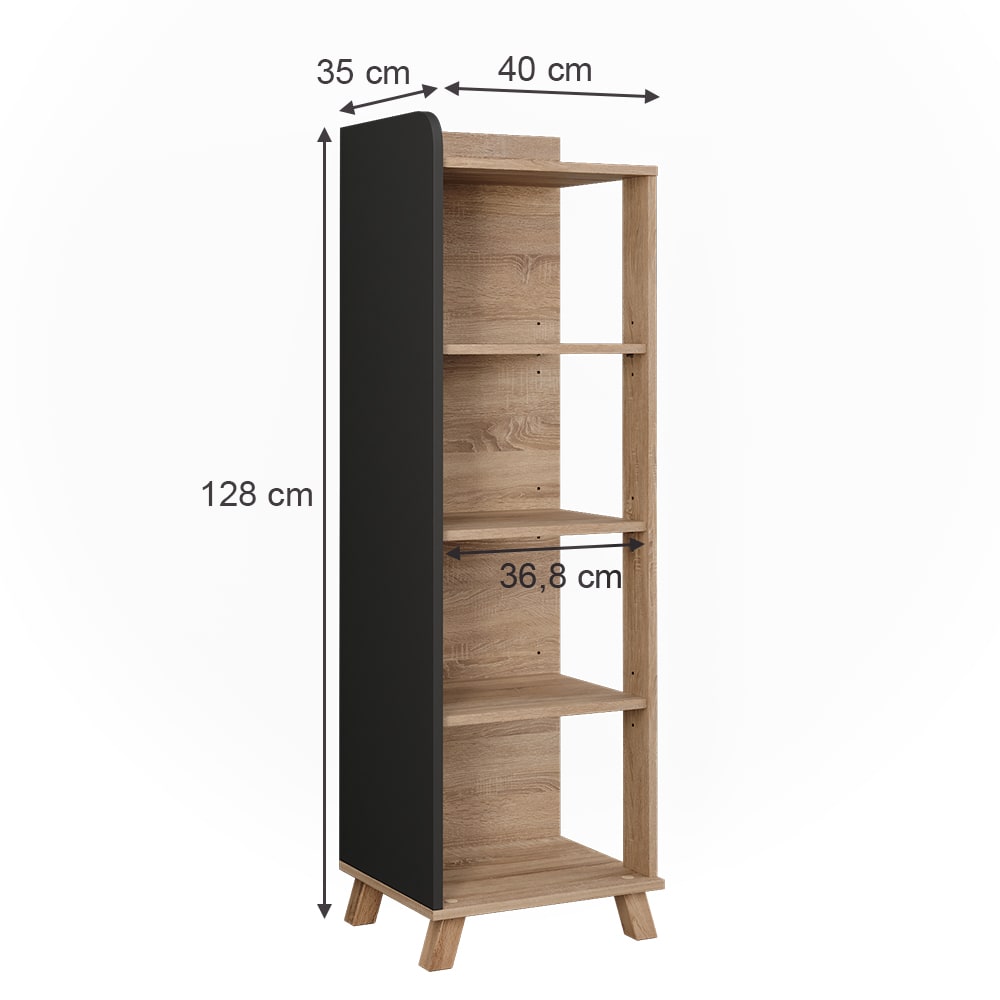 Badregal mit 4 Fächern Sonoma 40x128cm - Maisons Du Monde