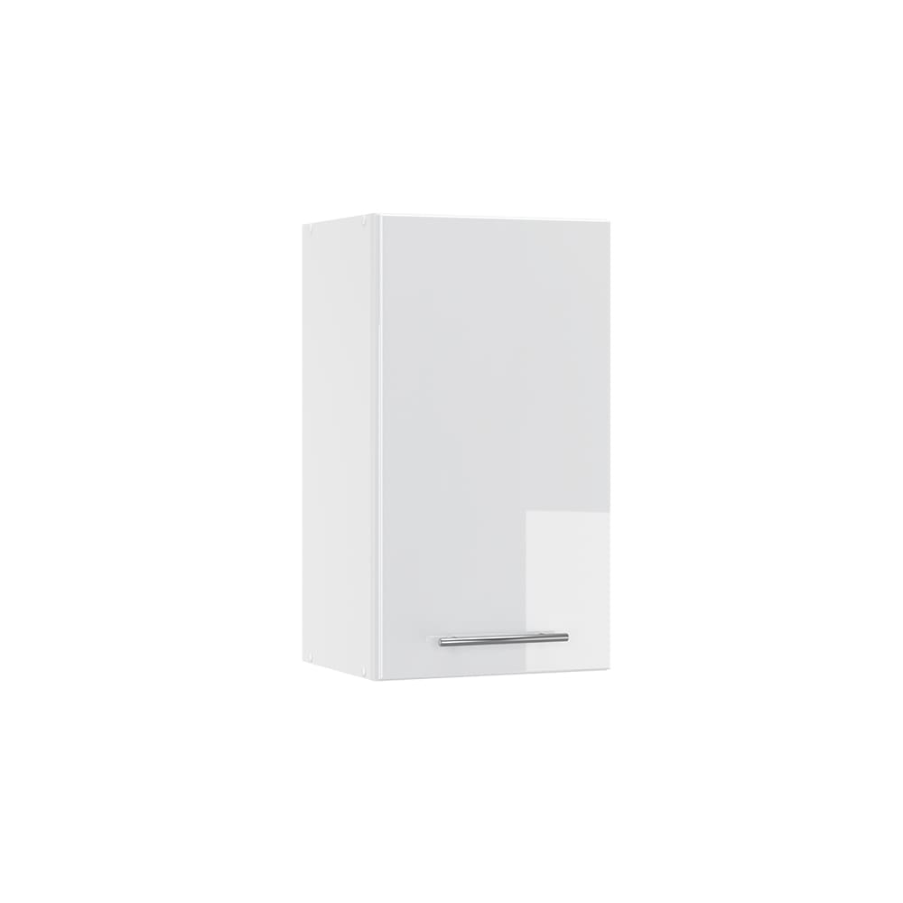 Vicco Badschrank, Weiß Hochglanz 40 x 72cm style modern Weiß Spanplatte
