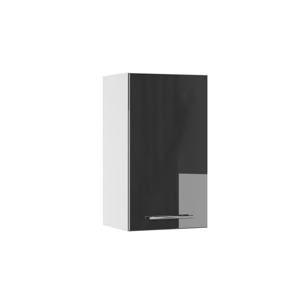 Vicco Badschrank, Anthrazit Hochglanz 40 x 72cm style modern Grau Spanplatte