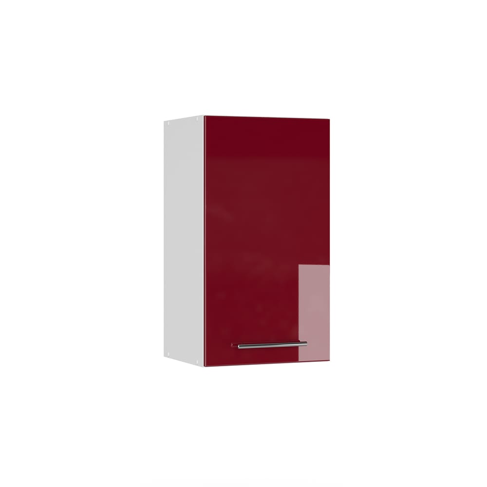 Vicco Badschrank, Bordeaux Hochglanz 40 x 72cm style modern Rot Spanplatte