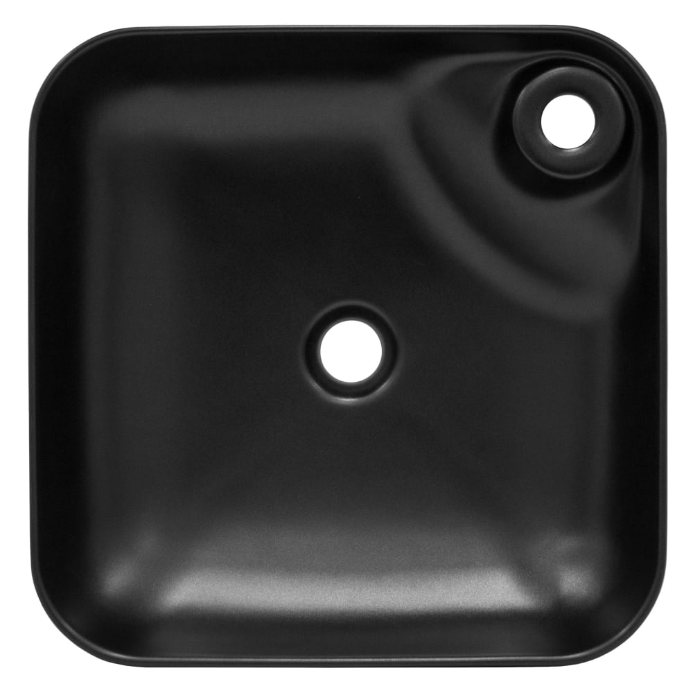 Waschbecken aus Keramik Schwarz 43x43x12 cm - Maisons Du Monde