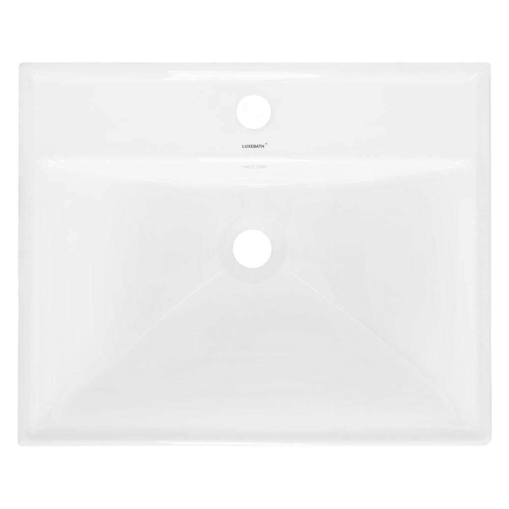 Waschbecken Keramik mit Ablaufgarnitur Waschtisch 510 mmx155 mm -
