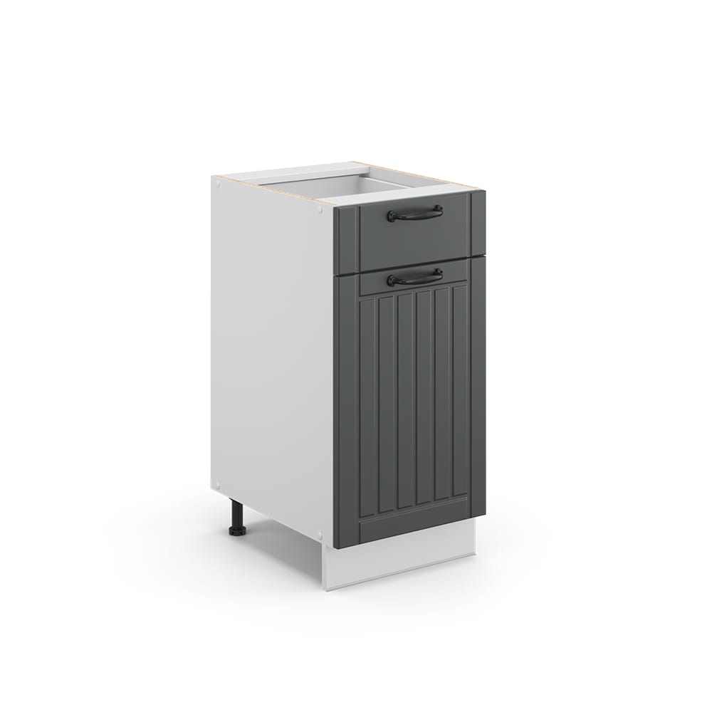 Vicco Midischrank ohne Arbeitsplatte, Anthrazit 40 x 82cm style modern Grau Spanplatte
