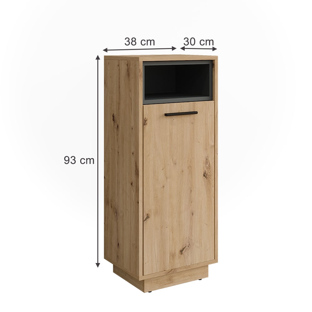Wäscheschrank mit herausnehmbarer Innentasche Artisan Eiche