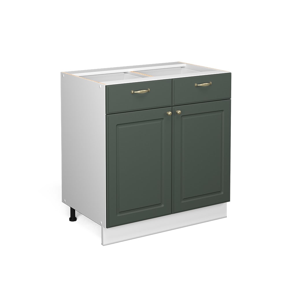 Vicco Badmöbel ohne Arbeitsplatte, Grün-Gold Landhaus 80 x 82cm style modern Grün Spanplatte