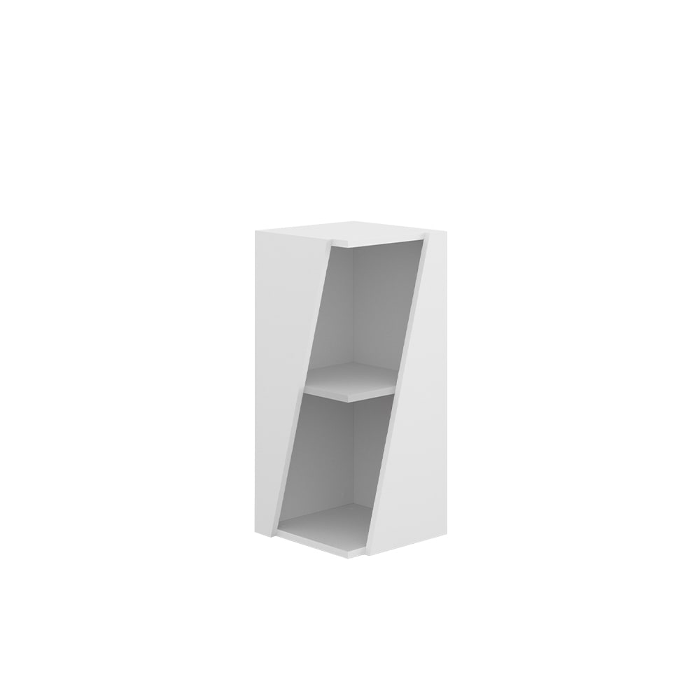 Vicco Midischrank mit offenen Ablagen, Weiß 31.6 x 70.5cm style modern Weiß Spanplatte