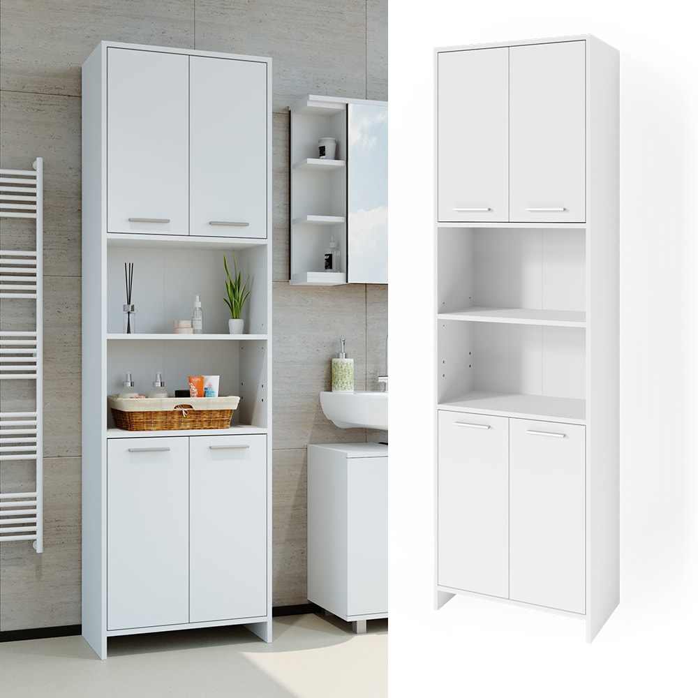 Badschrank, Weiß 56.1 x 190cm - Maisons Du Monde
