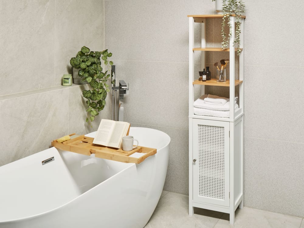 Badezimmerschrank aus Holzwerkstoff 160cm, weiß - Maisons Du