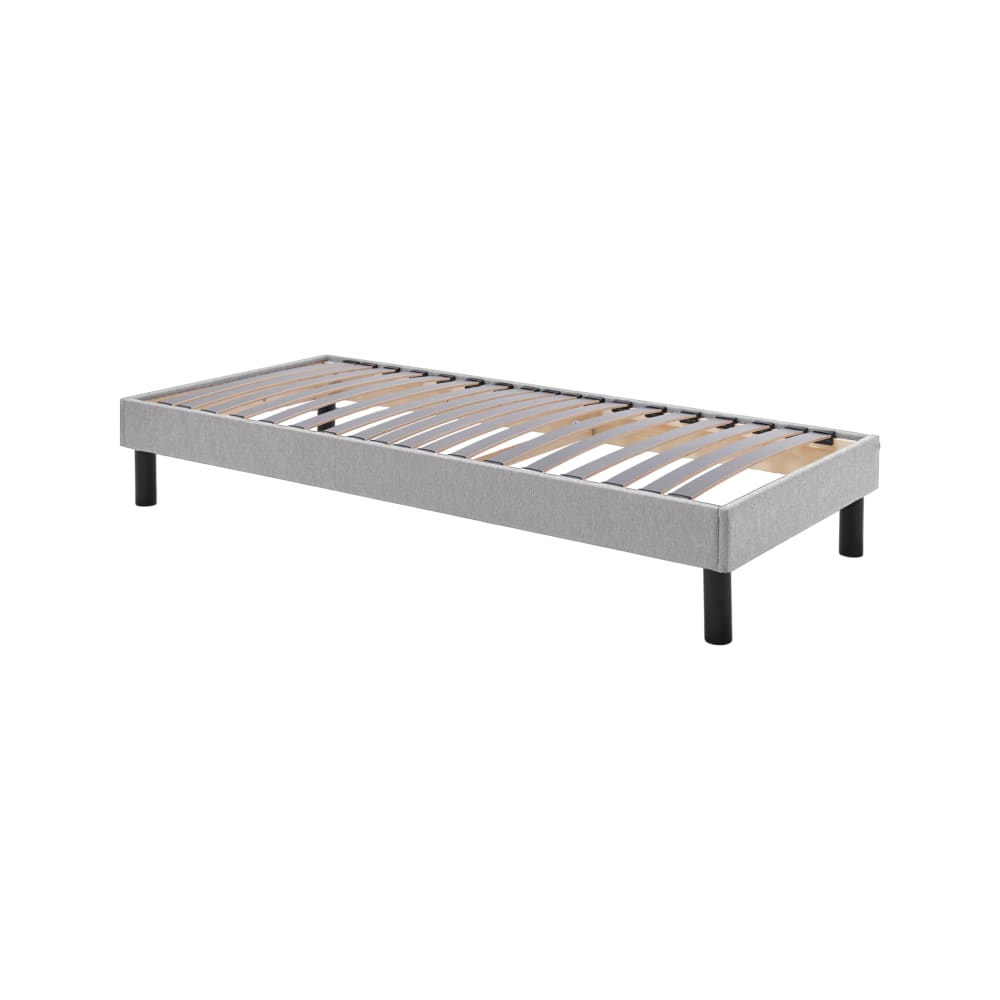 Sommier tapissier en kit  gris 90 x 200 cm