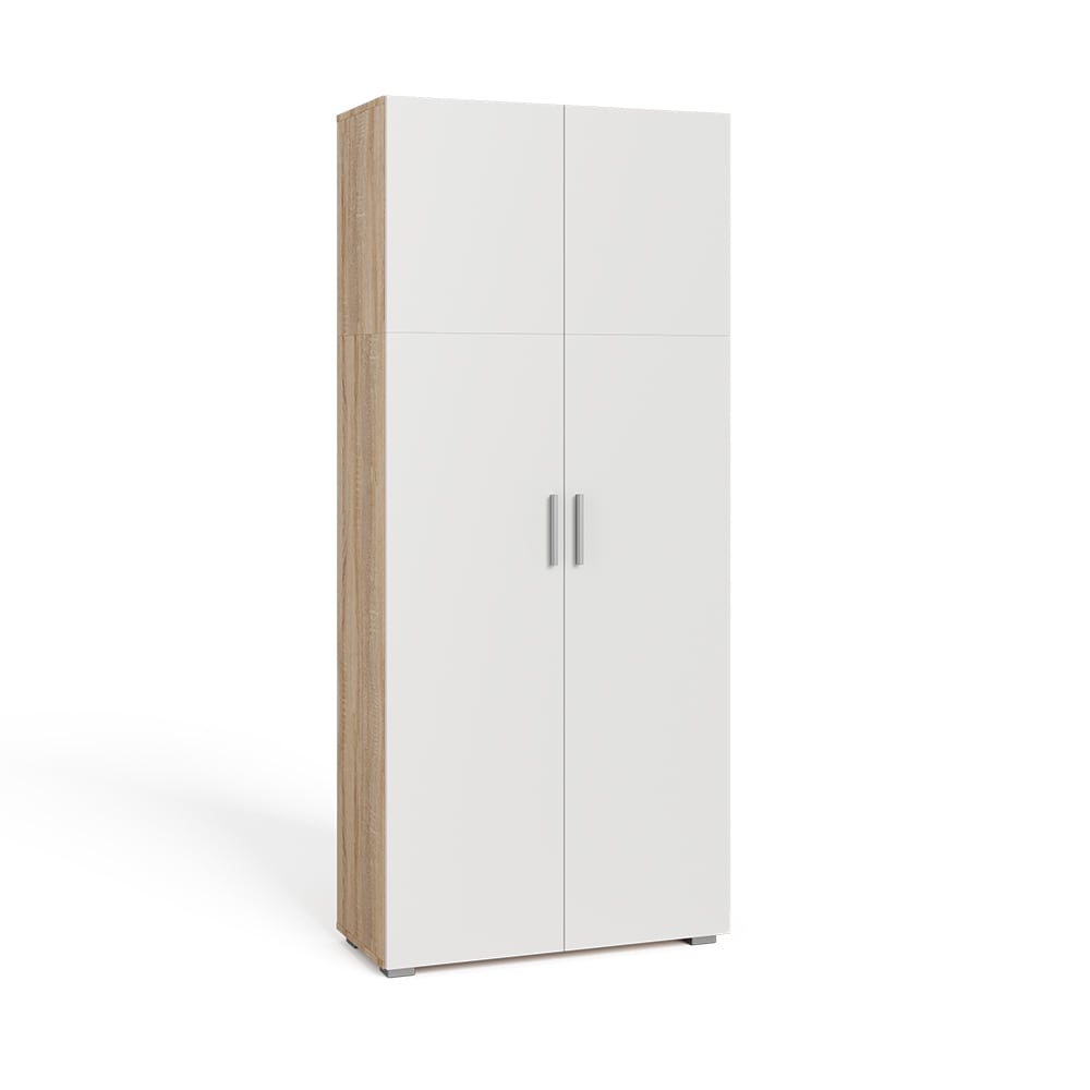 Étagère à dossiers blanc/sonoma 80x182.4cm Étagère à dossiers blanc/sonoma 80x182.4cm