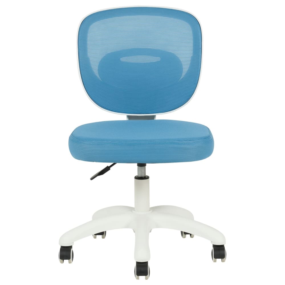 Chaise de bureau enfant sans accoudoirs réglable en hauteur, bleu
