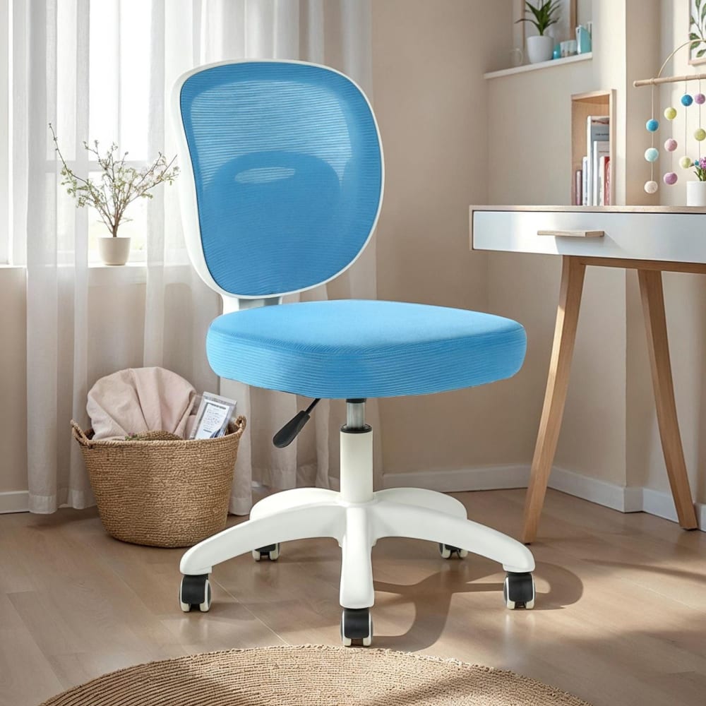 Kinderdrehstuhl mit Rollen, blau - Maisons Du Monde