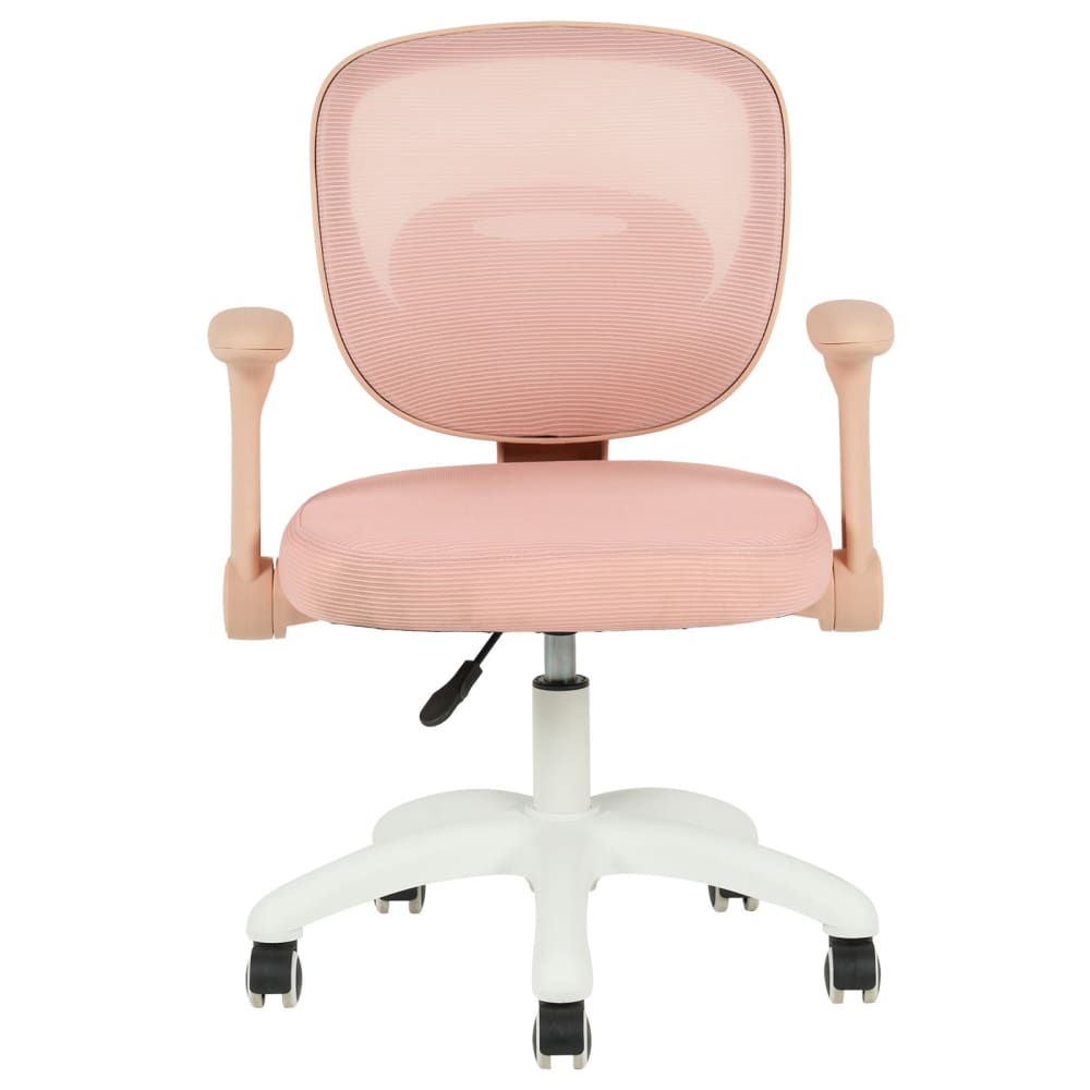 Chaise de bureau enfant avec accoudoirs réglable en hauteur, rose