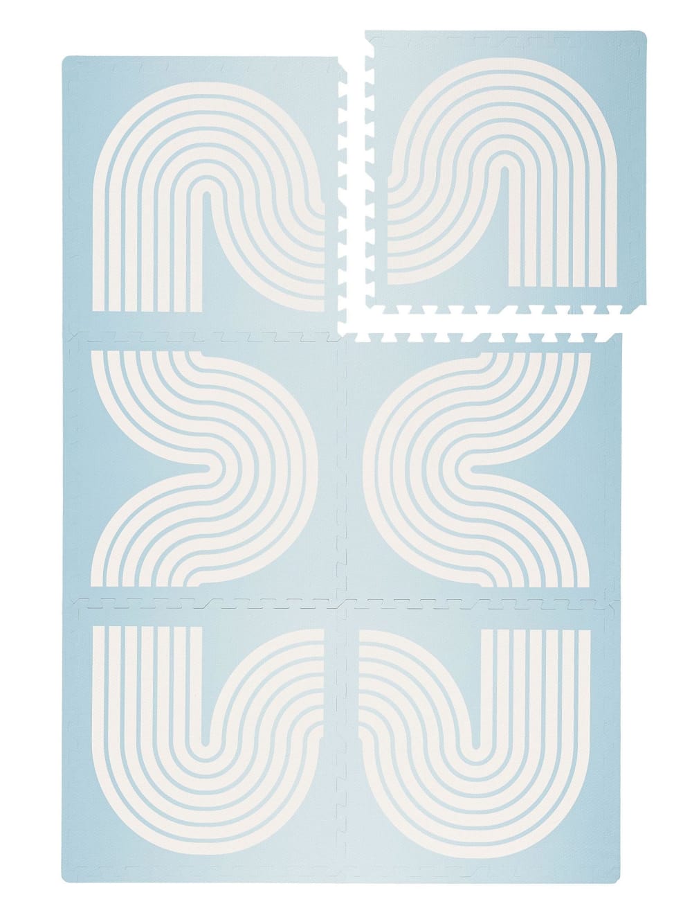 Tapis de jeu bleu 120x180