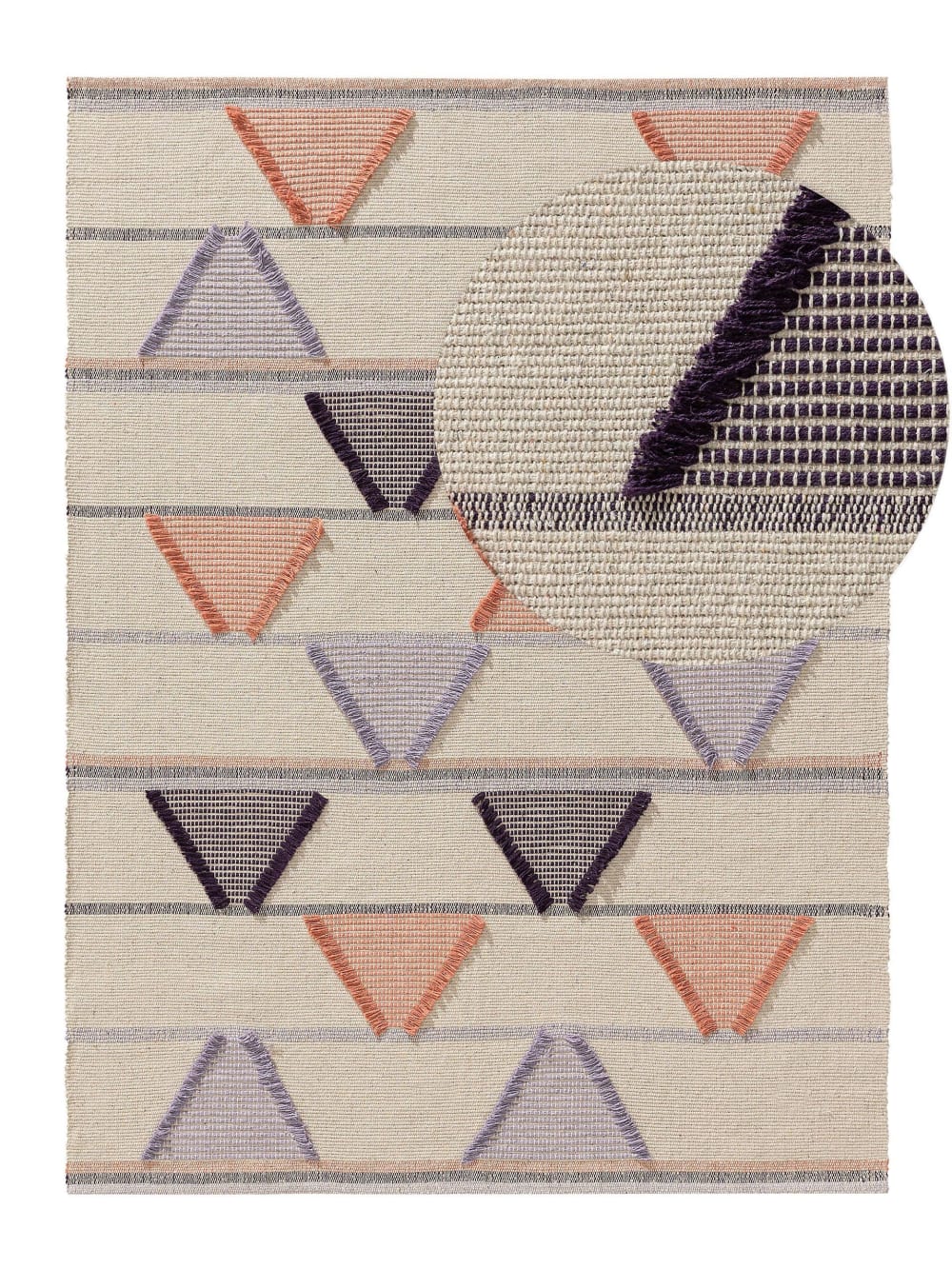 Tapis enfant mauve 120x170