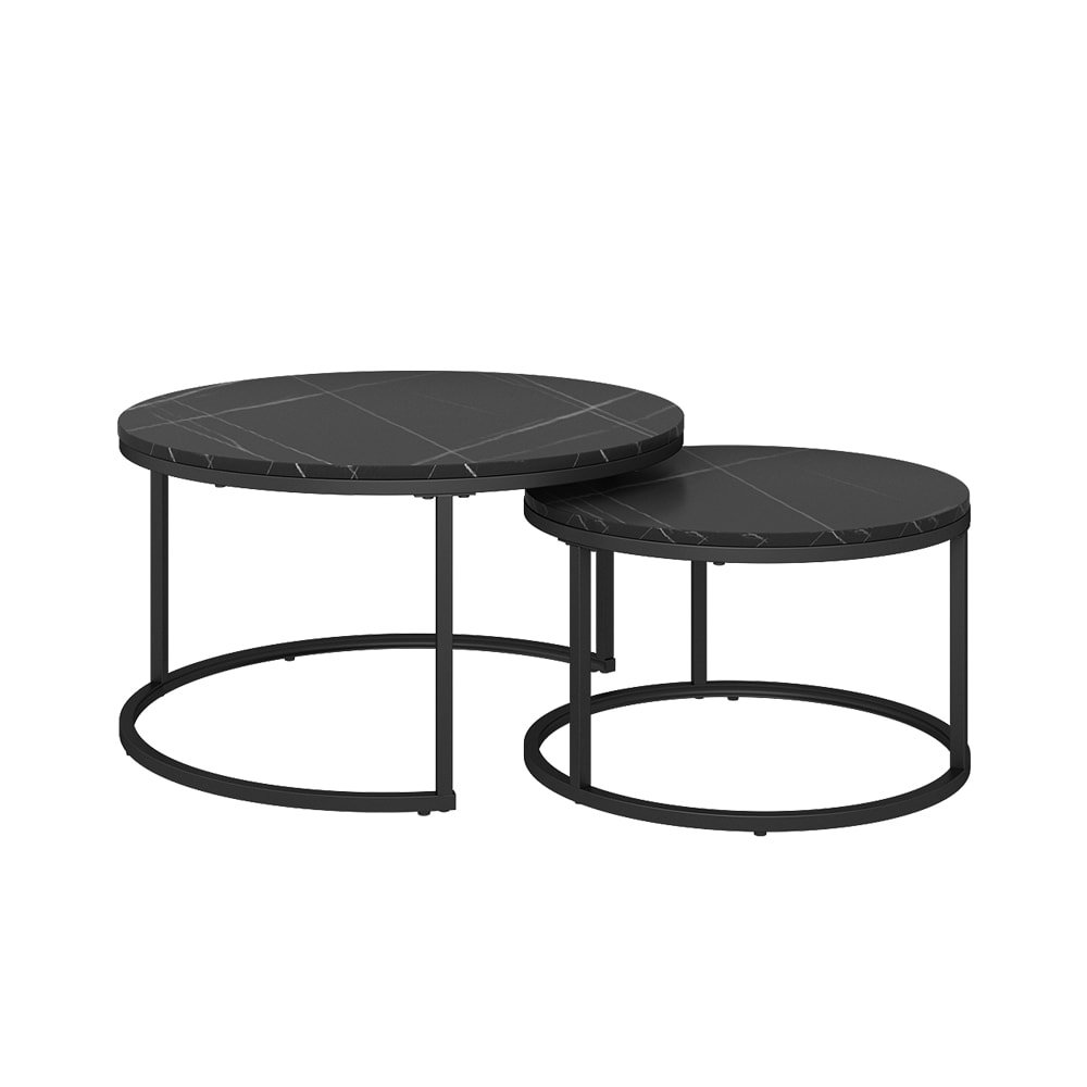 2 pièces, noir 77 x