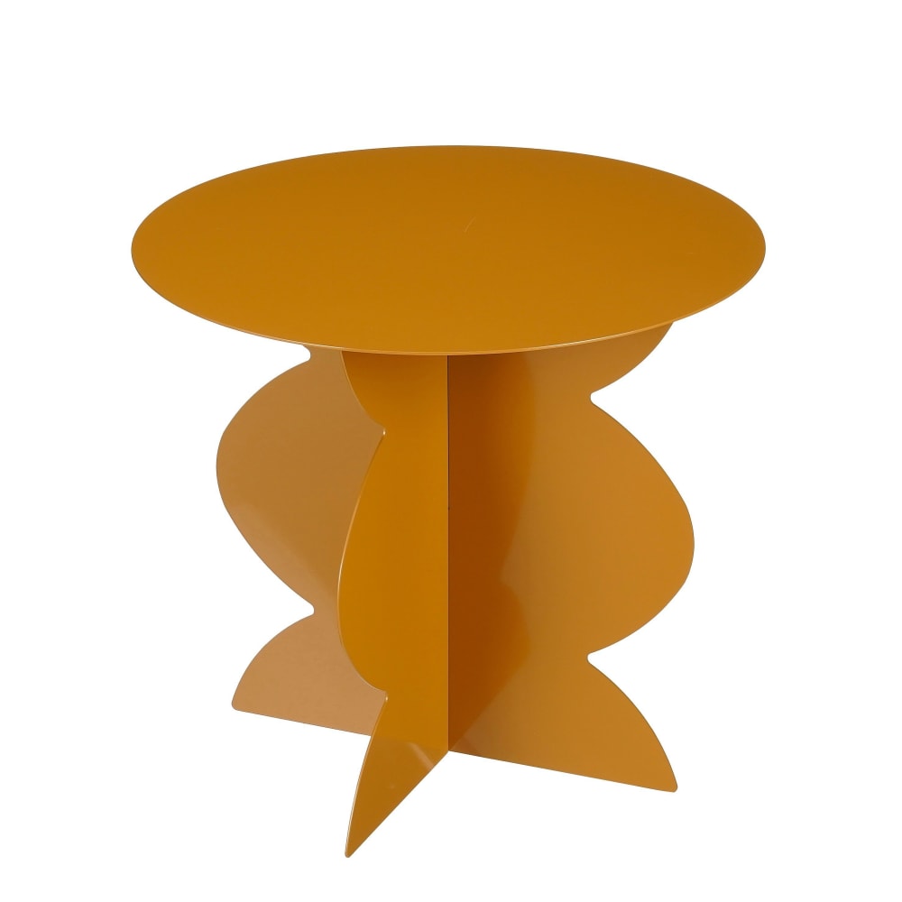 Table d'appoint brun fer h40xl45xl45cm Table d'appoint brun fer h40xl45xl45cm