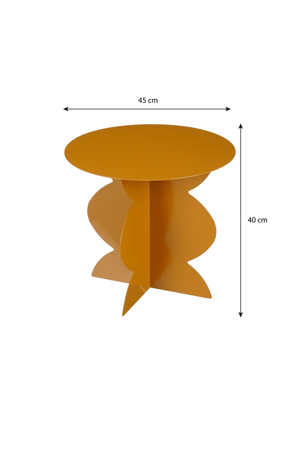Beistelltisch Rafi Braun Eisen H40xB45xL45cm - Maisons Du Monde