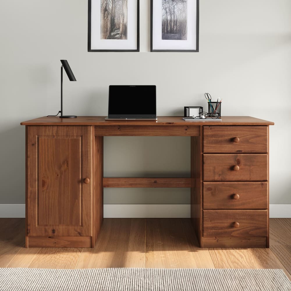 Schreibtisch aus Kiefer Massivholz, Kastanie - Maisons Du Monde
