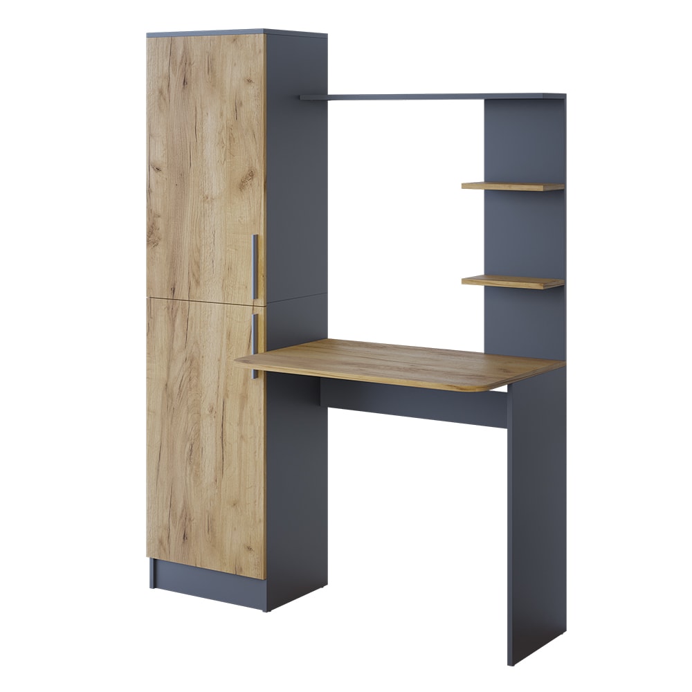 bureau  anthracite/chêne