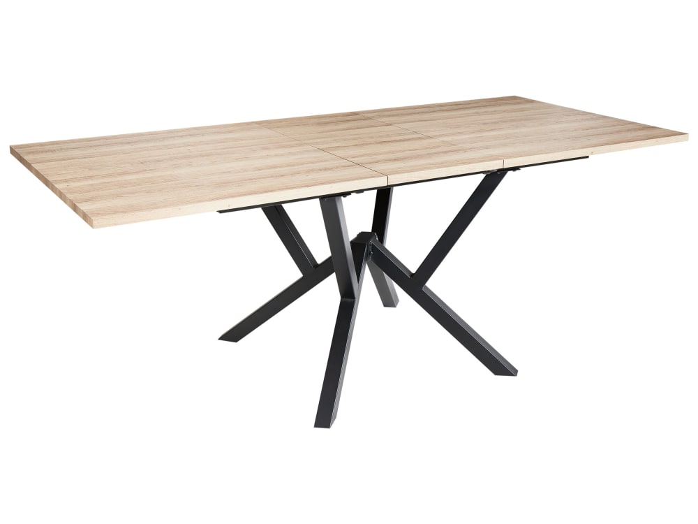 Beliani Esszimmertisch 8 Personen aus Mdf-platte, braun style modern - Spanplatte