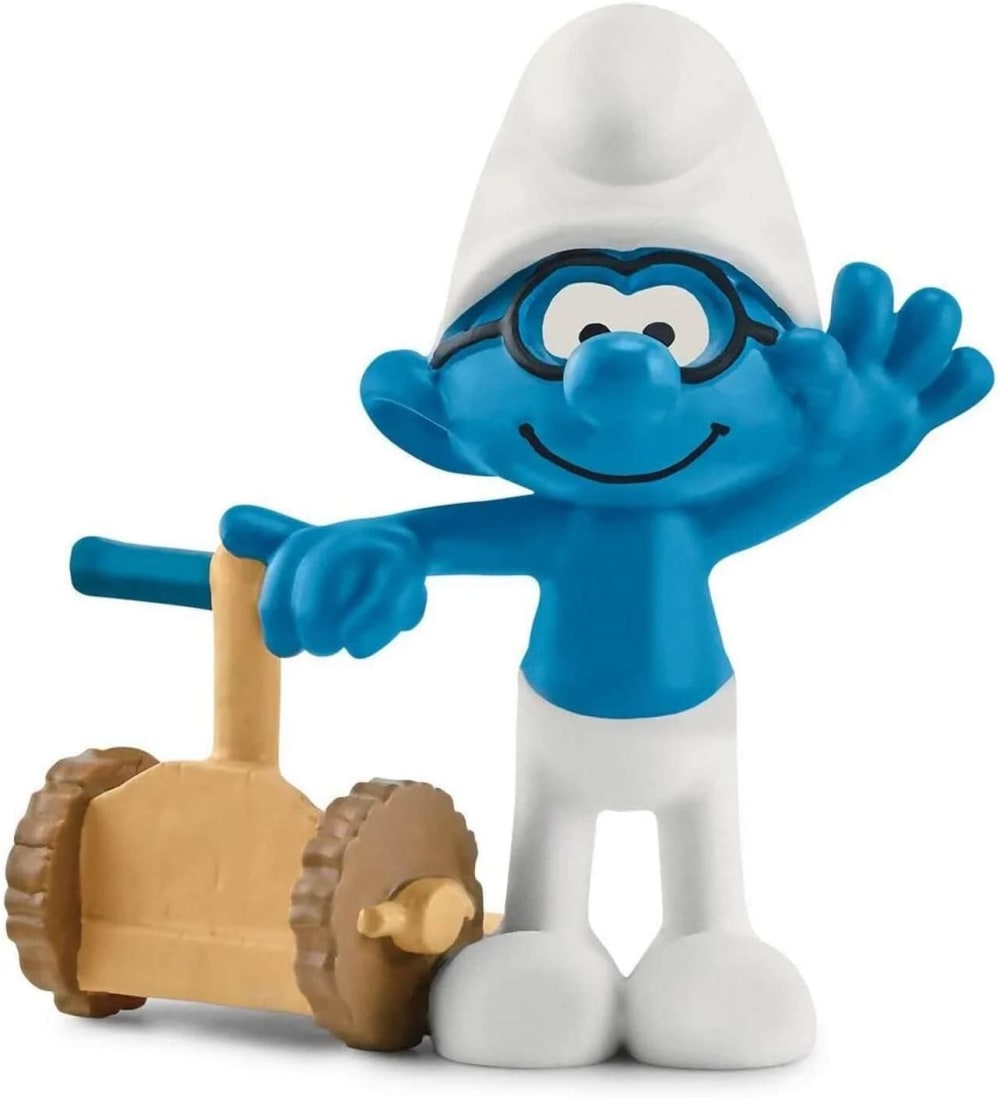 Schleich Schlumpf in Eile BLAU PVC - POLYVINLYCHLORID Kinder