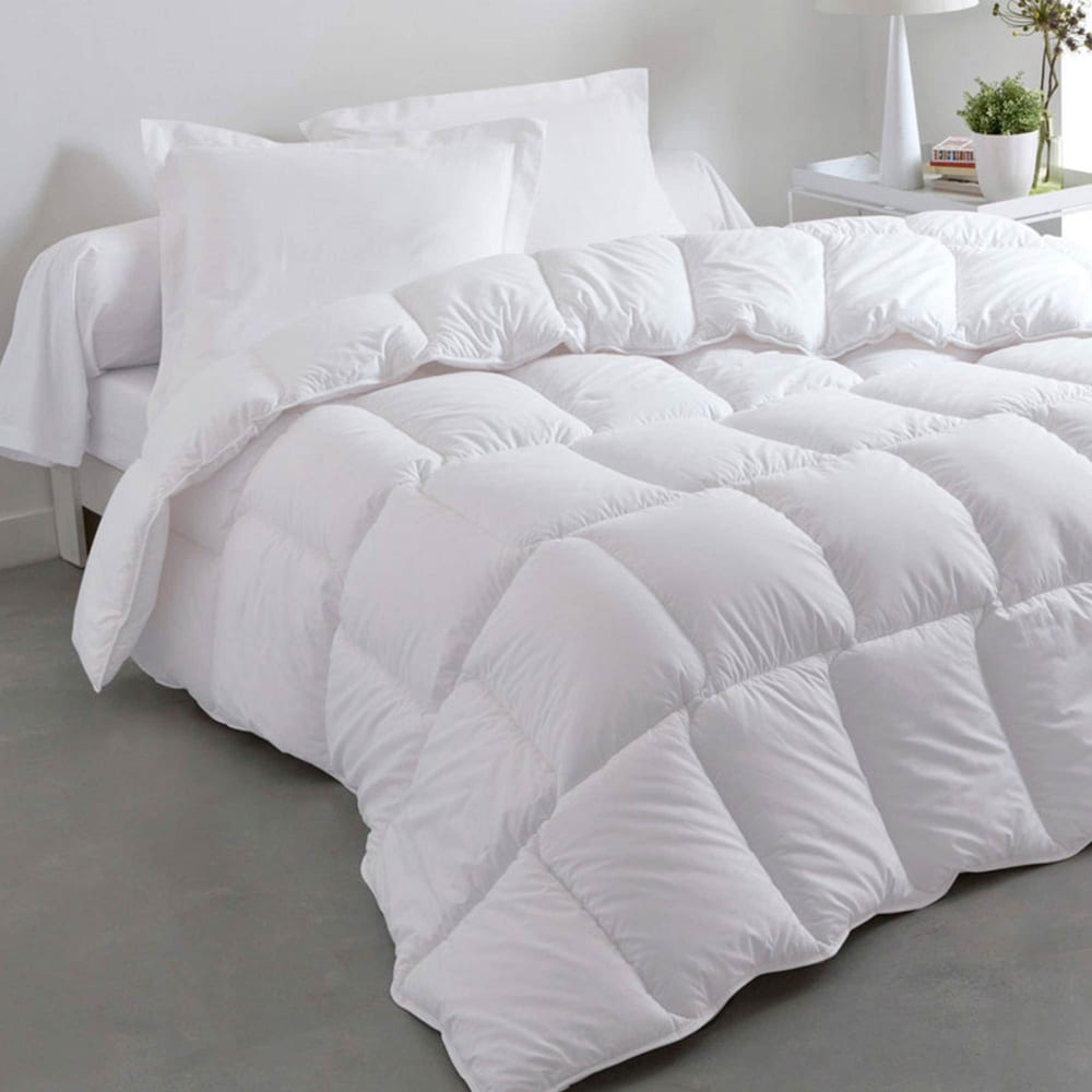 Couette tempérée en coton blanc 260x240cm