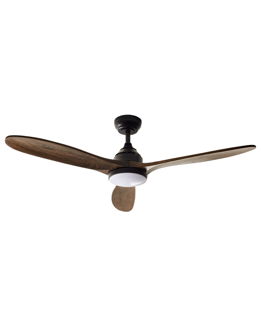 Ventilateur de plafond en bois marron