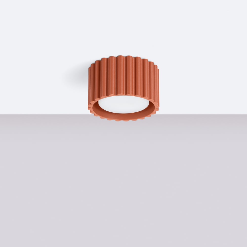 Plafonnier Aluminium Ocre Rouge Gx53 1 Aura — vue 3