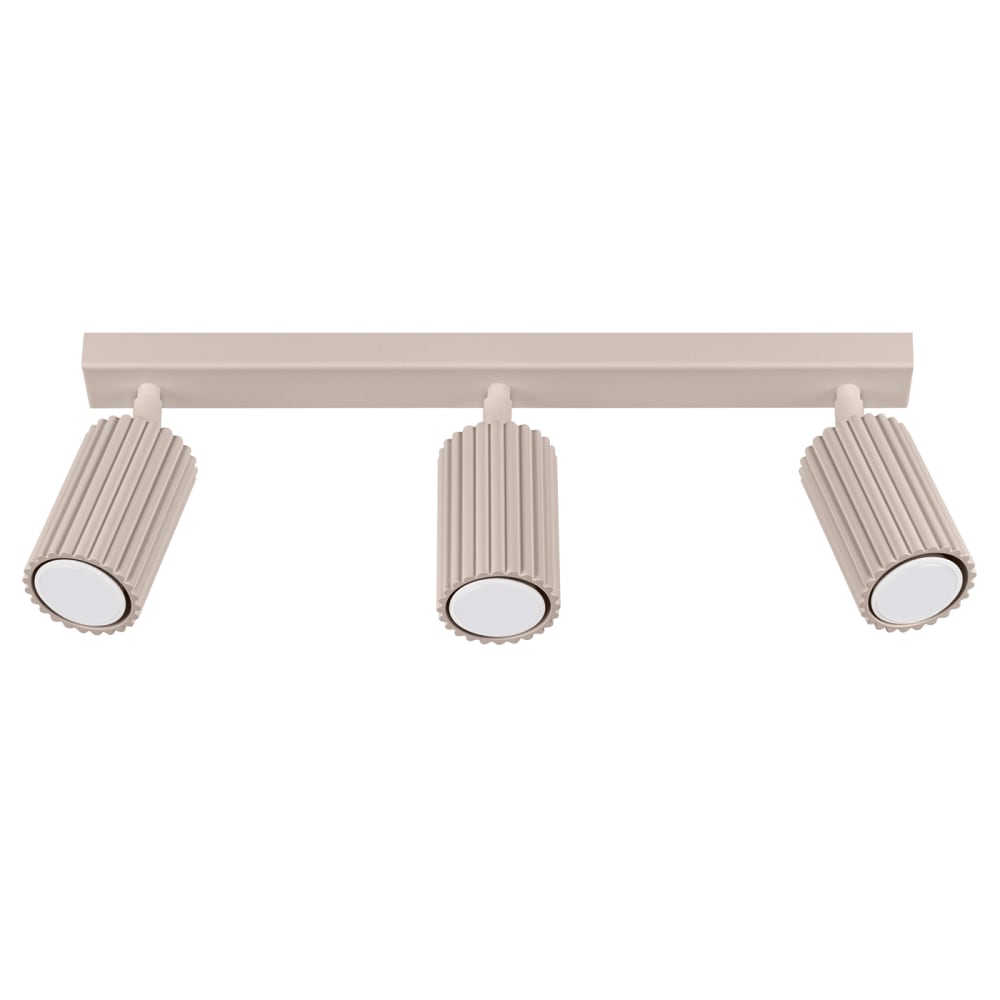 Plafonnier aluminium taupe H 16.5 cm