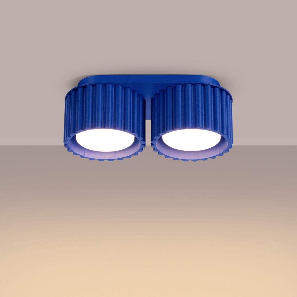 Plafonnier Aluminium Outremer Gx53 2 Aura — vue 4