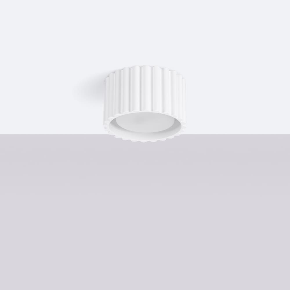 Plafonnier Aluminium Blanc Gx53 1 Aura — vue 3