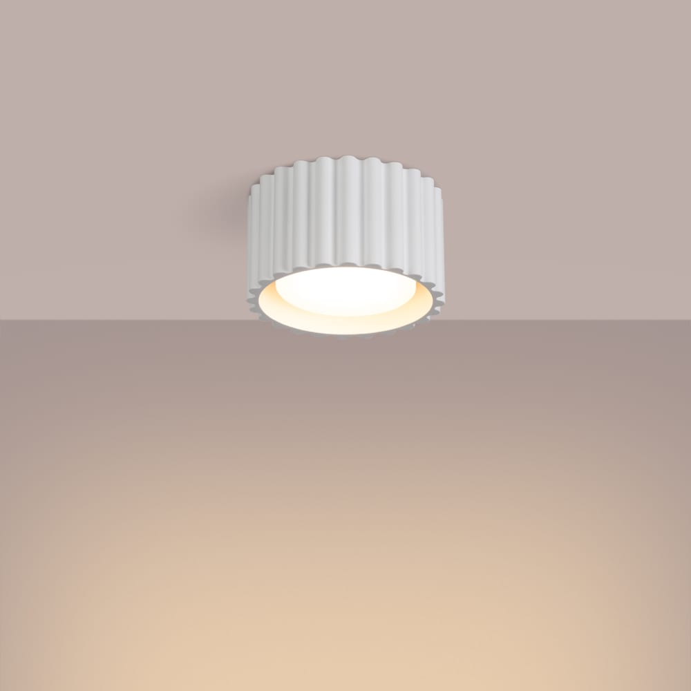 Plafonnier Aluminium Blanc Gx53 1 Aura — vue 4