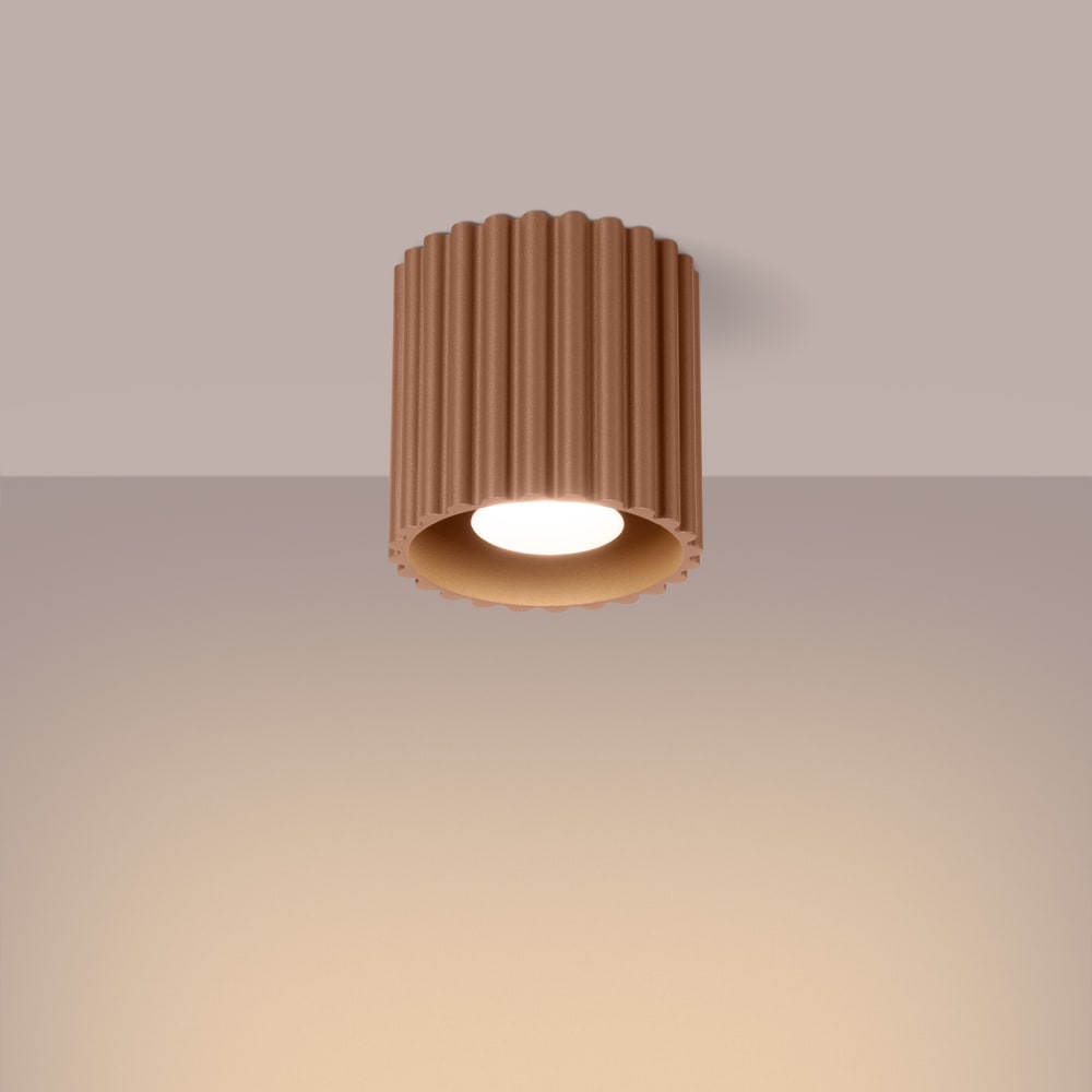 Plafonnier Aluminium Moka GU10 1 Aura — vue 4