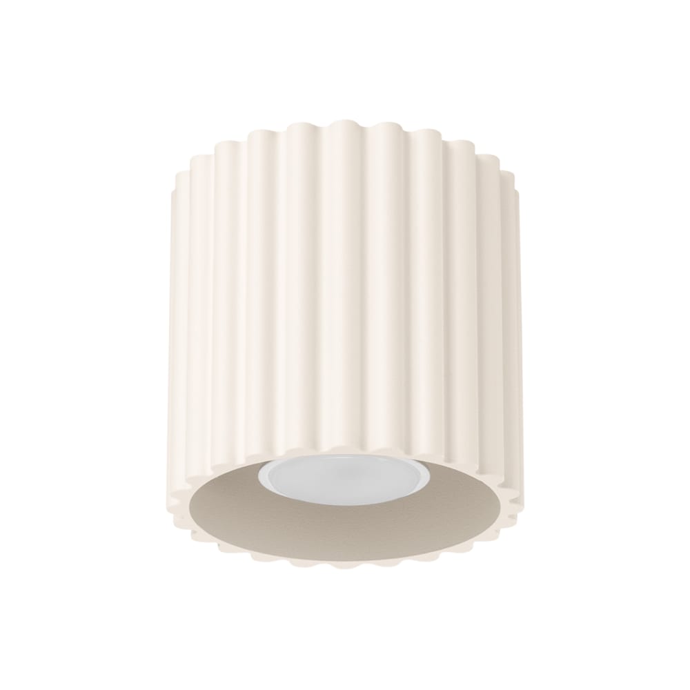 Plafonnier Aluminium Beige GU10 1 Aura