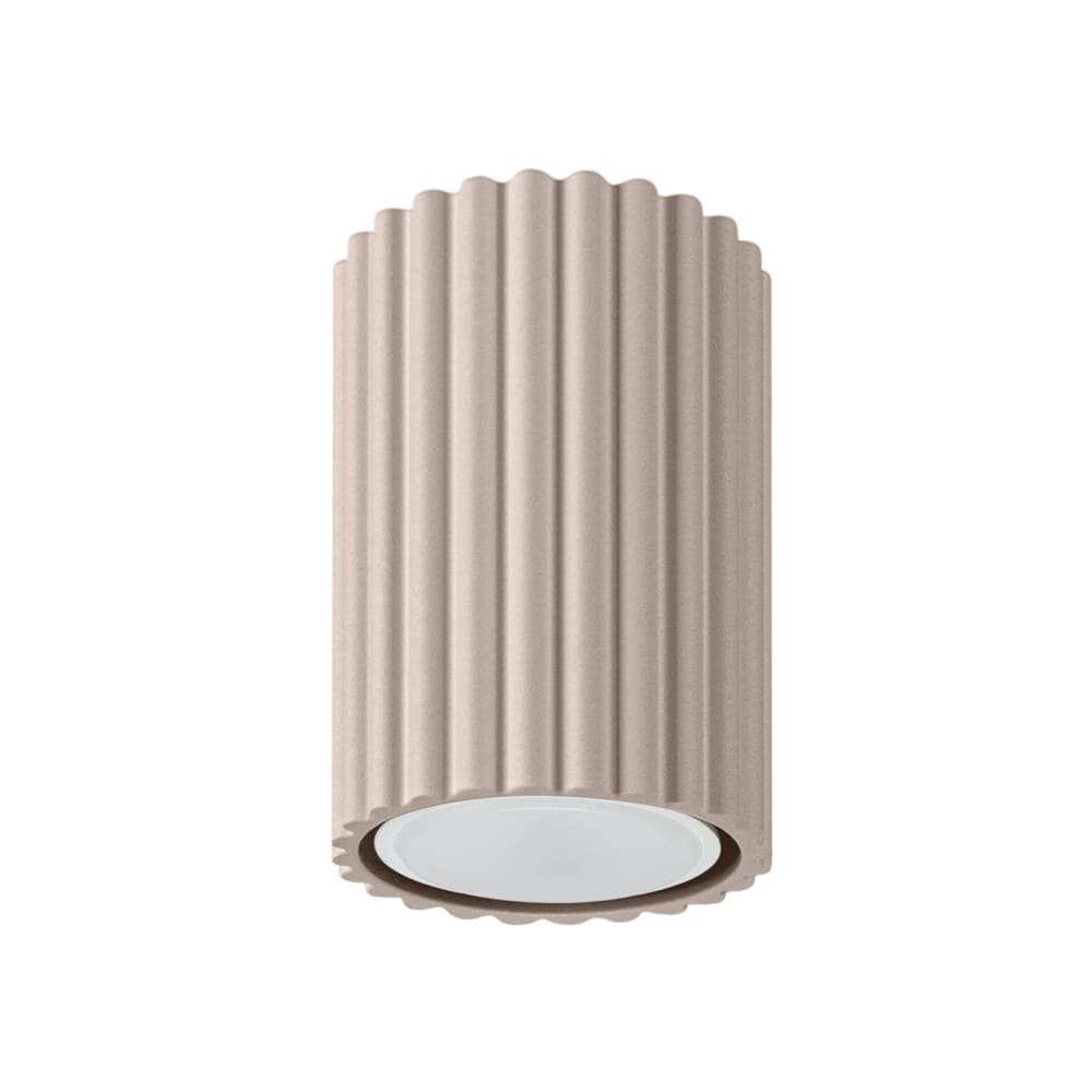 Plafonnier Aluminium Taupe GU10 1 Karbon