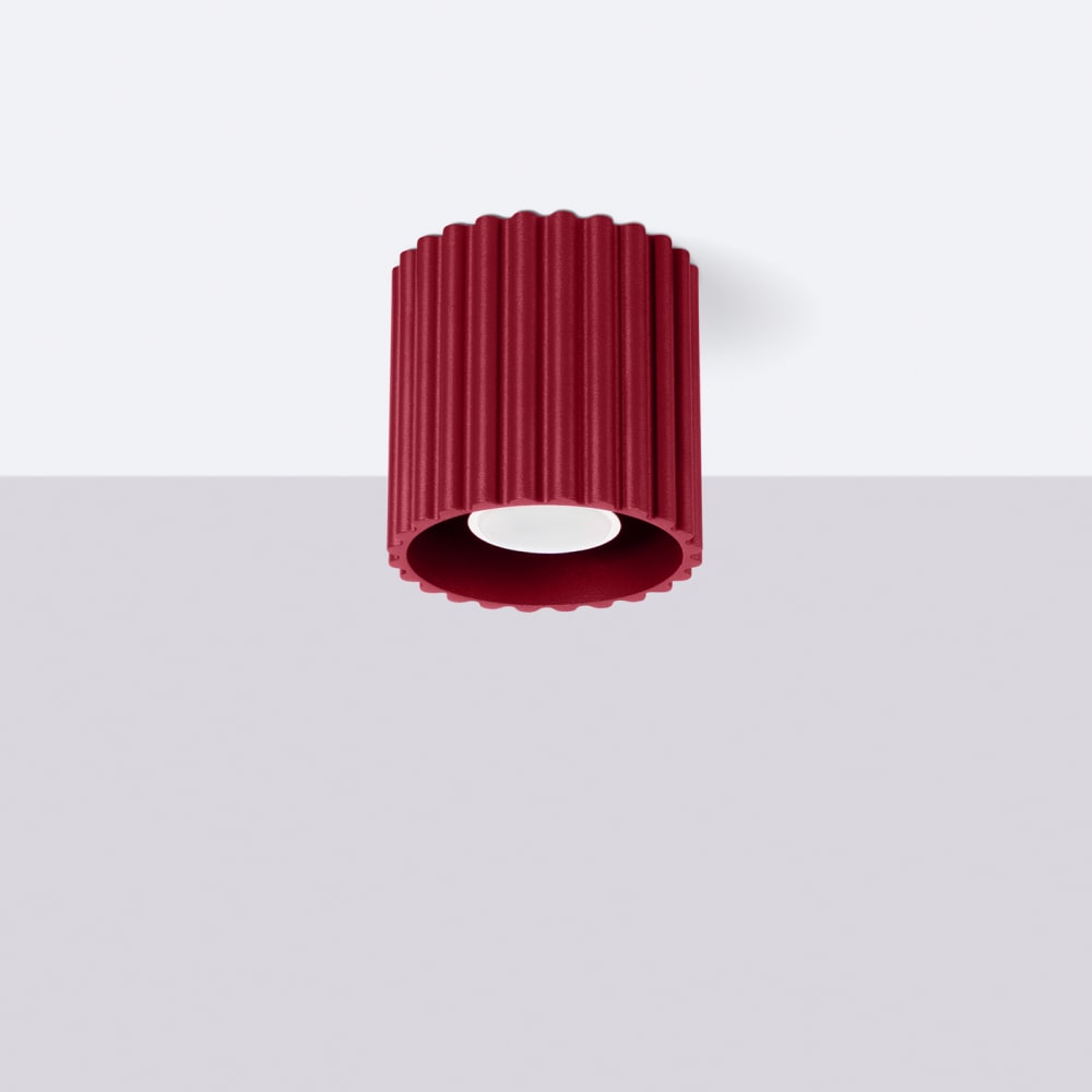 Plafonnier Aluminium Bourgogne GU10 1 Aura — vue 3