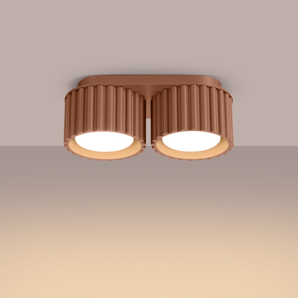 Plafonnier Aluminium Moka Gx53 2 Aura — vue 4