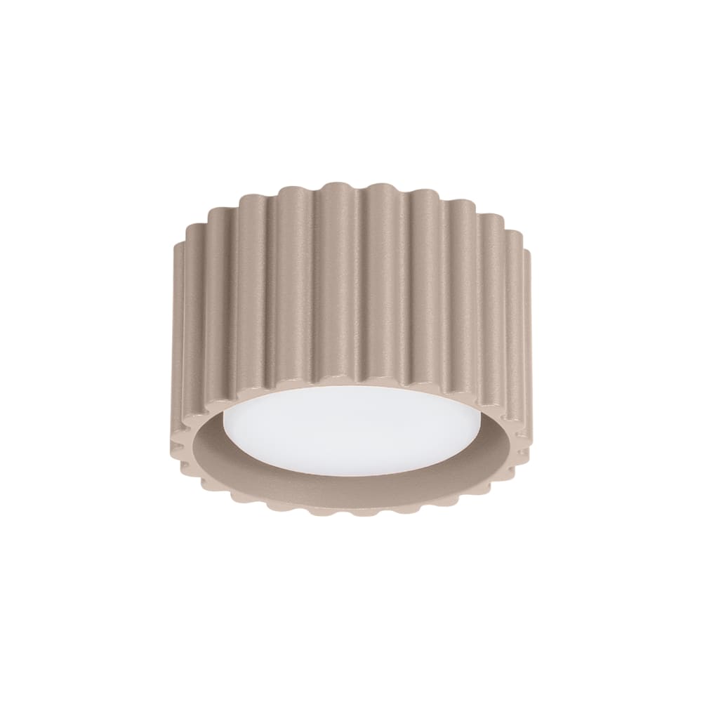 Plafonnier Aluminium Taupe Gx53 1 Aura