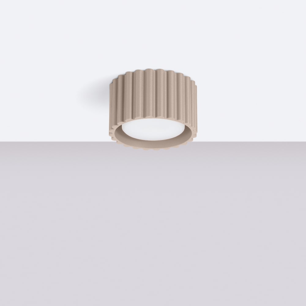 Plafonnier Aluminium Taupe Gx53 1 Aura — vue 3