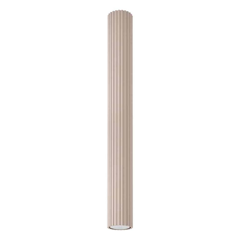 Plafonnier aluminium taupe H 60 cm