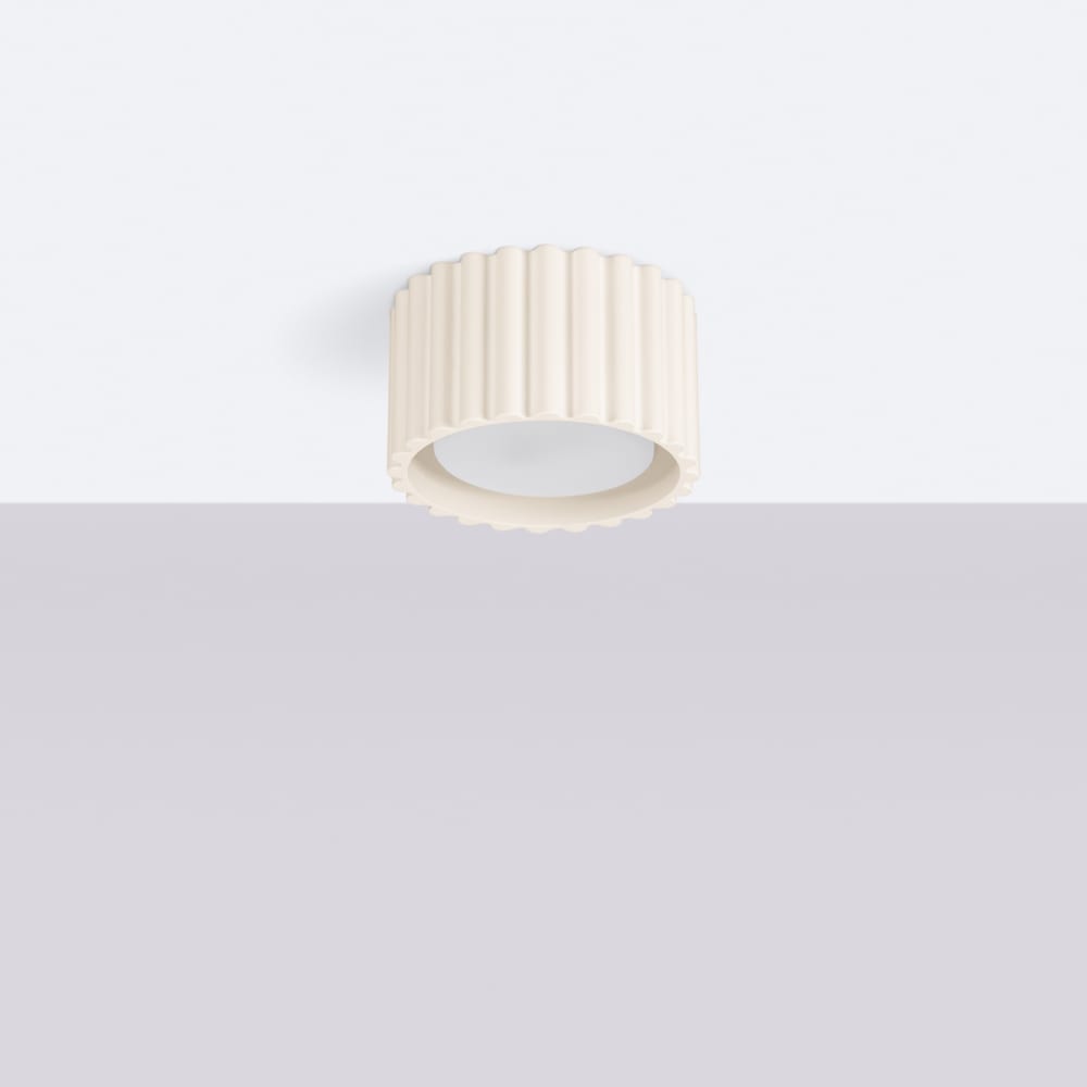 Plafonnier Aluminium Beige Gx53 1 Aura — vue 3