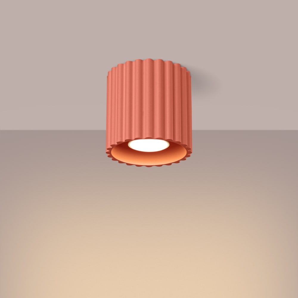 Plafonnier Aluminium Pêche GU10 1 Aura — vue 4