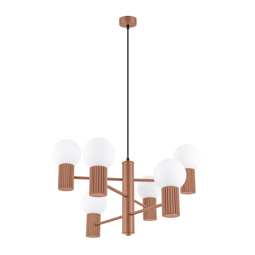 Lustre aluminium moka H 230 cm