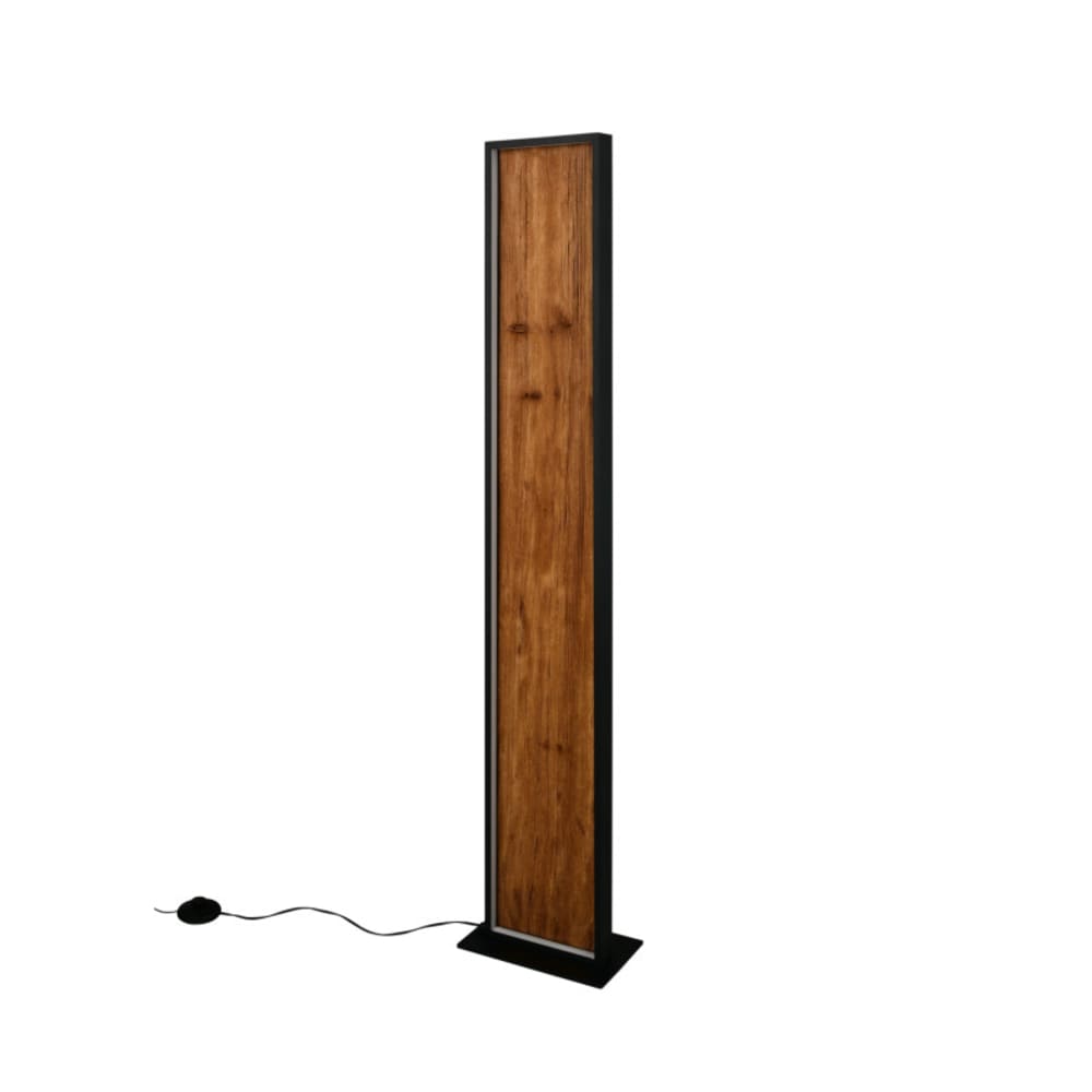 Lampadaire design en bois marron — vue 4