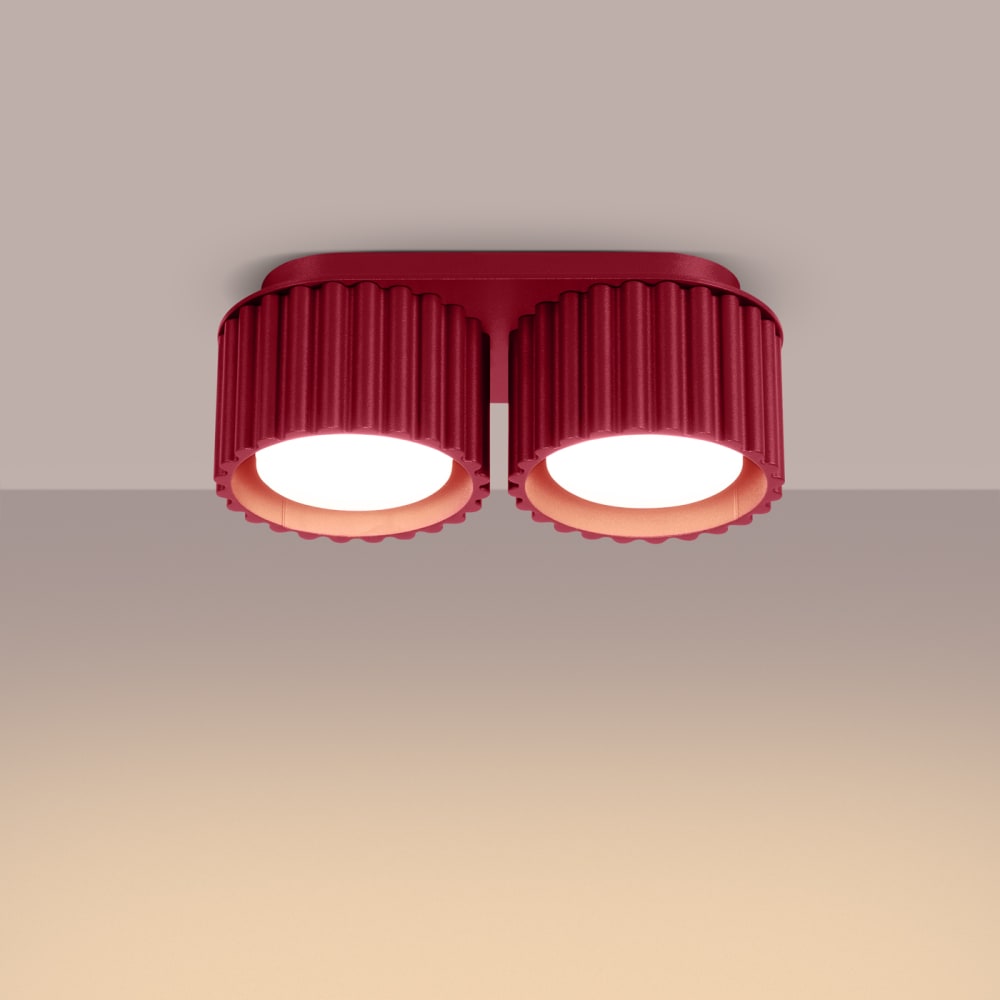 Plafonnier Aluminium Bourgogne Gx53 2 Aura — vue 4